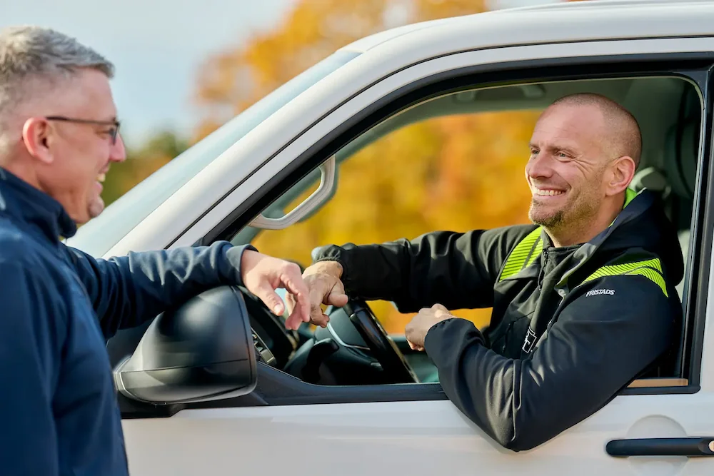 Stockbild på Johnny Tynell och Peter Bylund från BT Ventilation AB